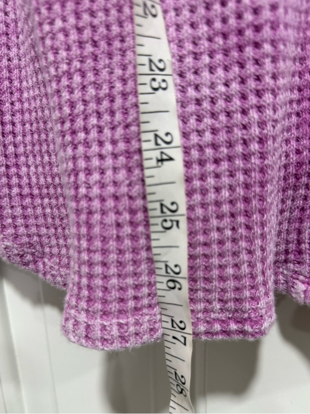 Bucket List Kayla Waffle Knit Shacket In Washed Fuchsia - Picture 15 of 15
